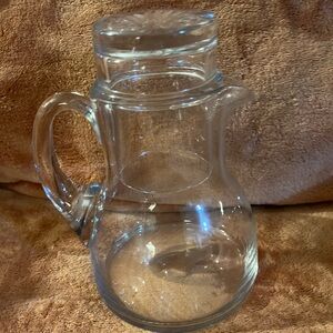 Elegant Heisey McDaniel Glass Bedside Cafafe and tumbler set